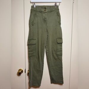 Aritzia Wilfred Free Size 2 Green High Waisted Modern Cargo Utility Pant MSRP128
